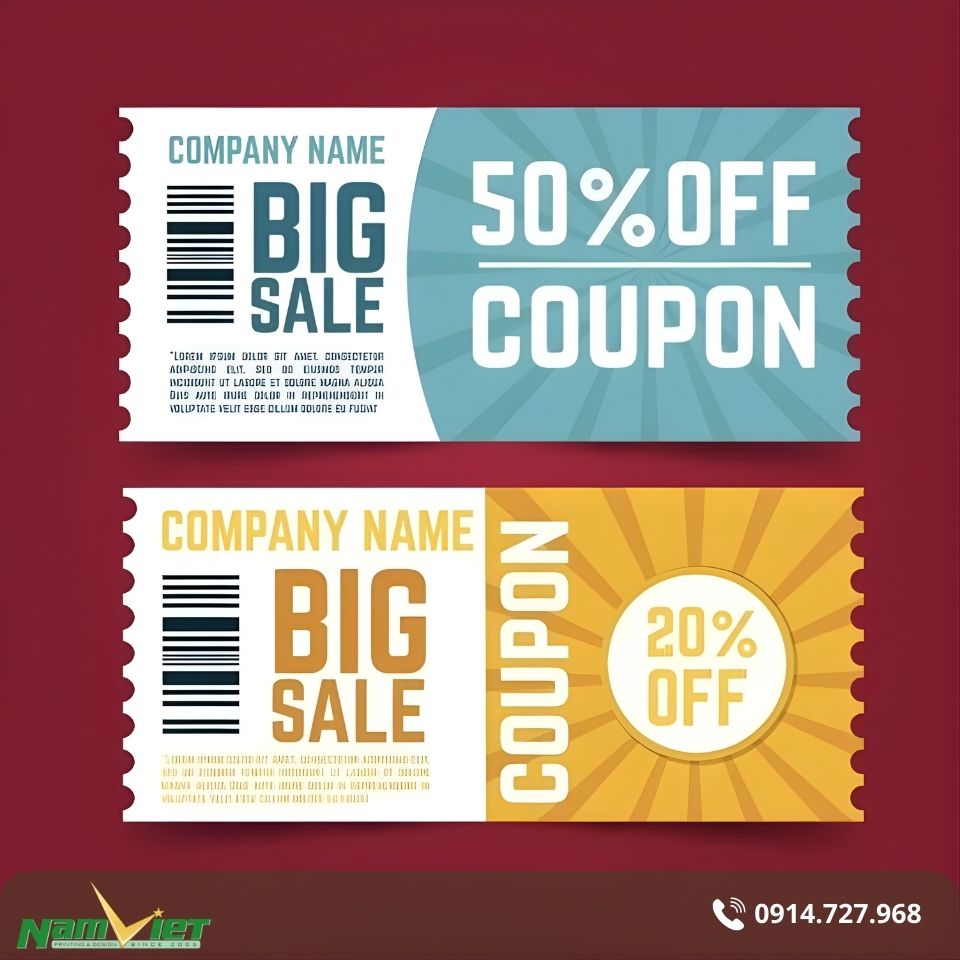 In ấn voucher giảm giá