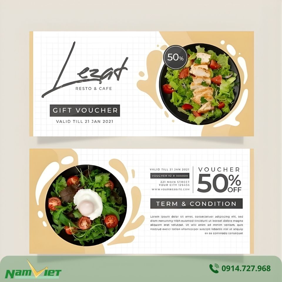 In ấn voucher tại In Nam Việt
