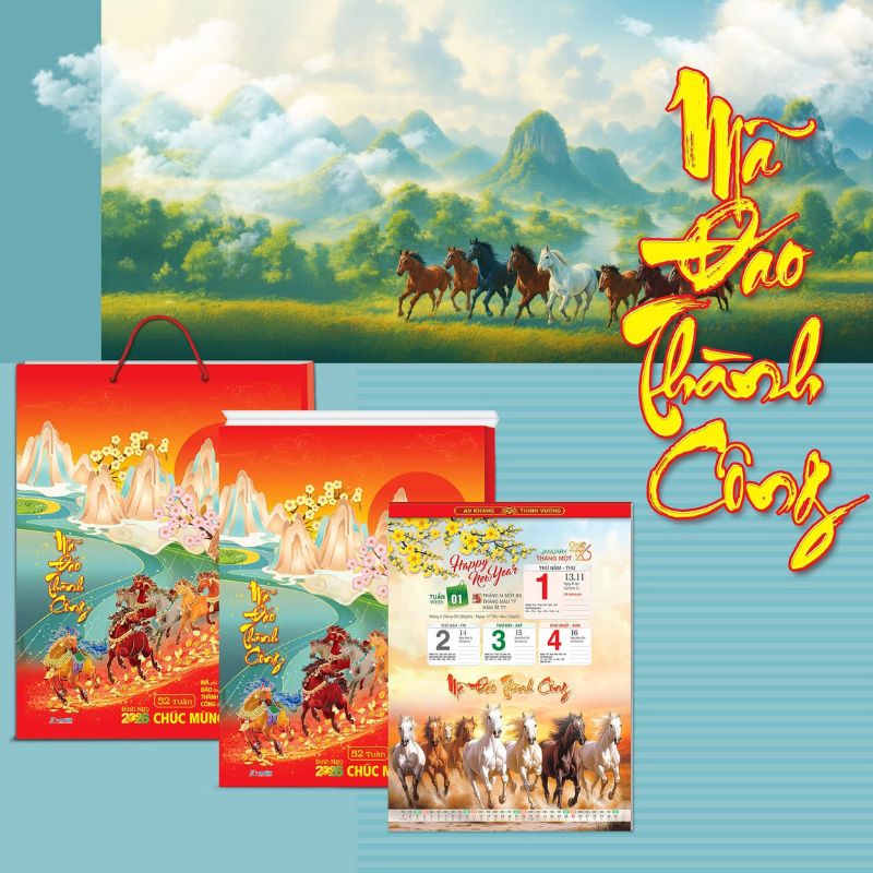 In Lịch Mã Đáo Thành Công