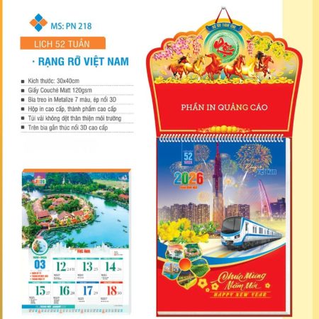 Lịch Việt Nam rạng rỡ