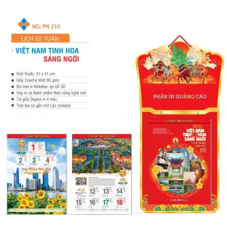 Lịch Việt Nam Tinh Hoa Sáng Ngời