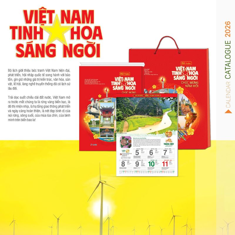 Lịch Việt Nam Tinh Hoa Sáng Ngời