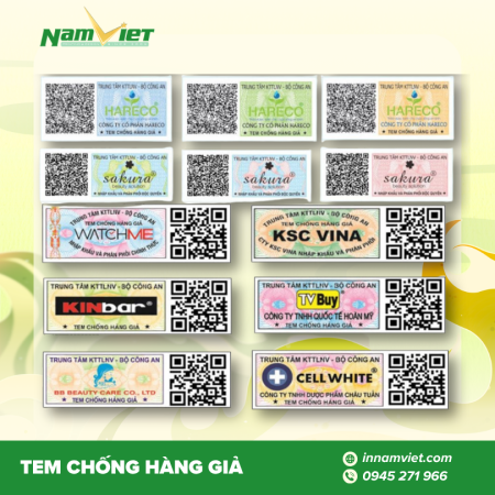 In tem chống hàng giả – Bảo vệ thương hiệu và tạo niềm tin cho khách hàng