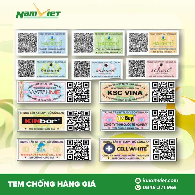 In tem chống hàng giả – Bảo vệ thương hiệu và tạo niềm tin cho khách hàng