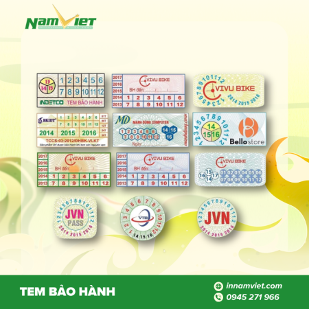 In tem bảo hành – Giải pháp chống gian lận và bảo vệ uy tín thương hiệu