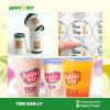 In tem dán ly – Tăng nhận diện thương hiệu ngay trên từng ly nước