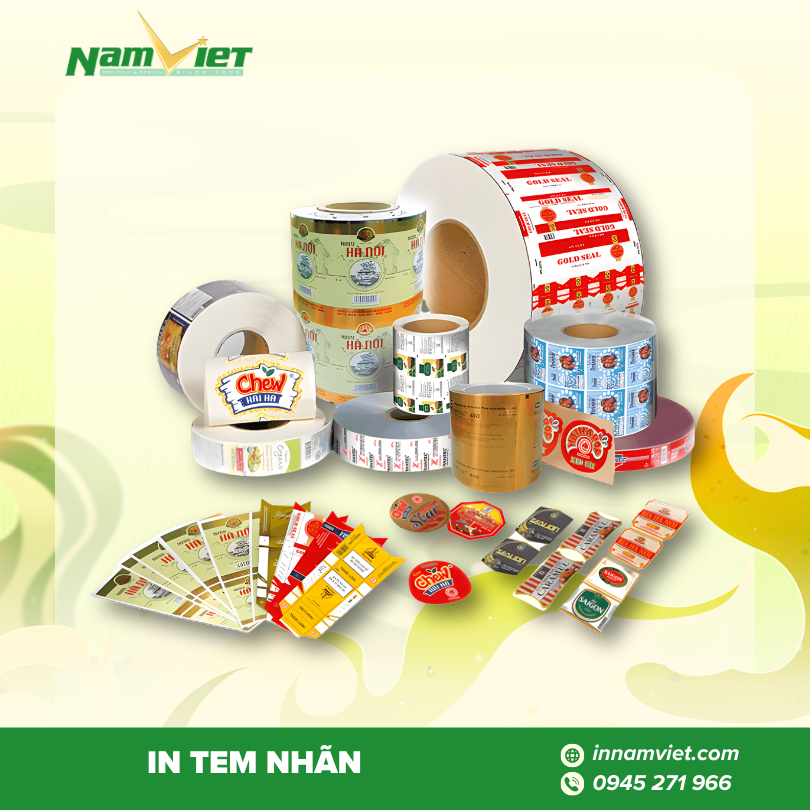 In tem nhãn – Giải pháp nhận diện thương hiệu chuyên nghiệp, linh hoạt cho mọi sản phẩm