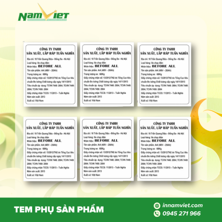 In tem phụ sản phẩm – Bắt buộc với hàng nhập khẩu, cần thiết cho mọi doanh nghiệp